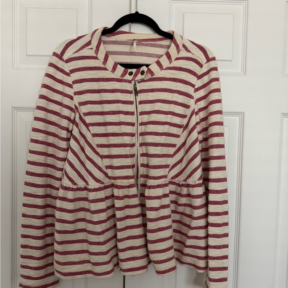 Free People peplum knit jacket